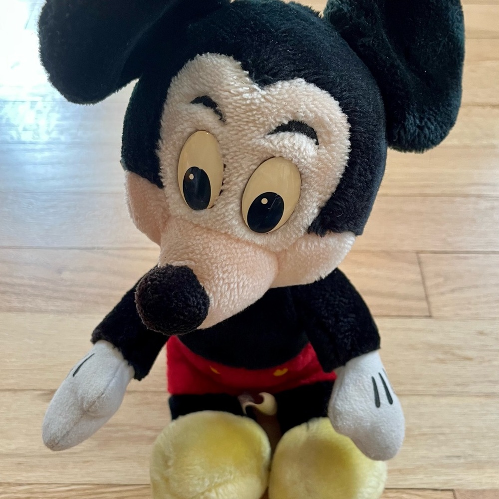 Vintage Disney Mickey Mouse Plush, Disneyland/Walt Disney World tag